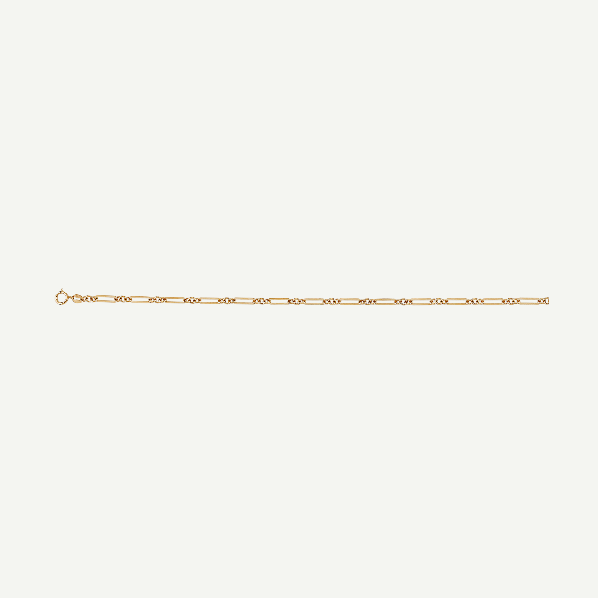 Fine Gold Paperclip Anklet | in 10K Yellow Gold