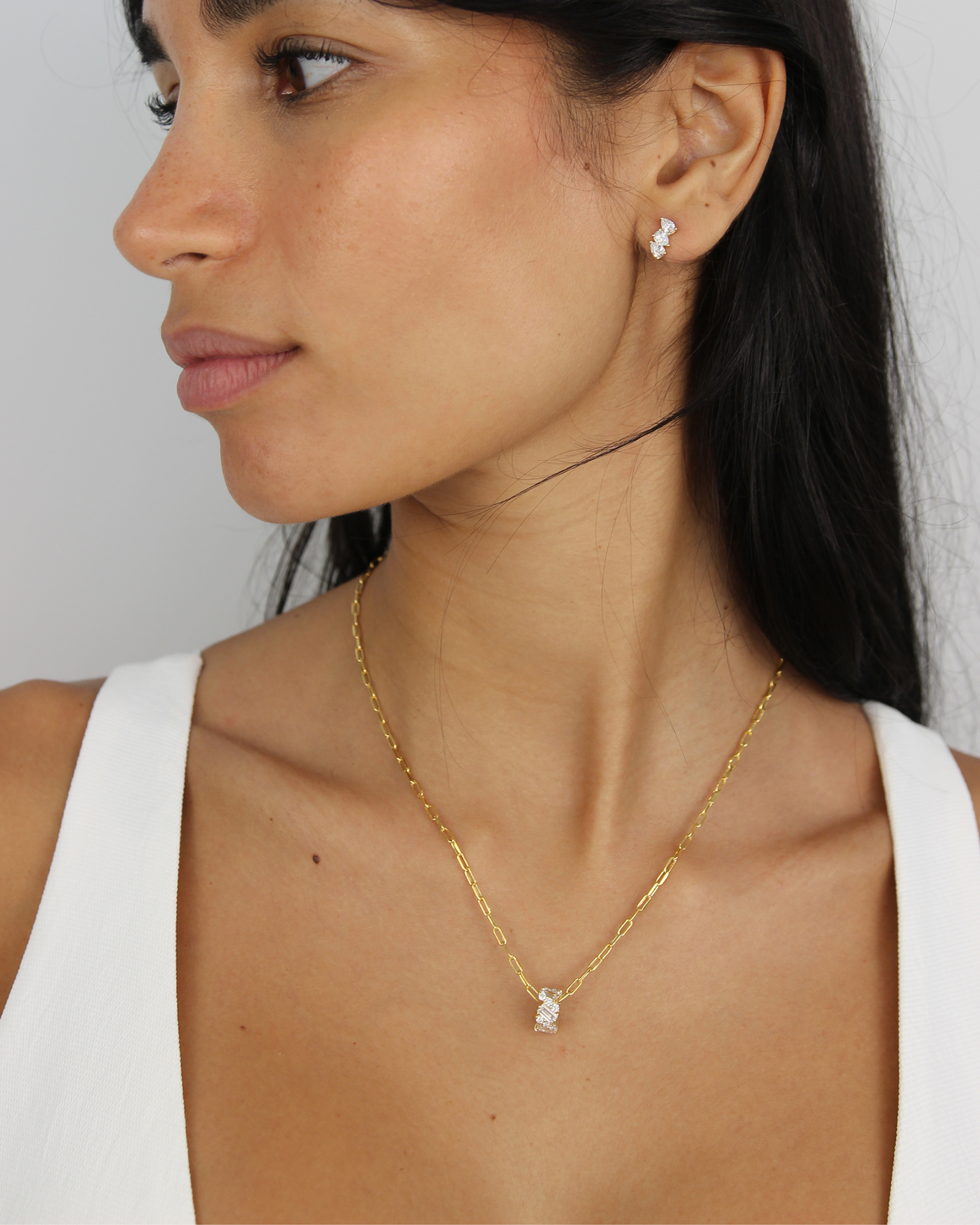 Baguette Diamond Bead | 1.61CT in 14K Gold