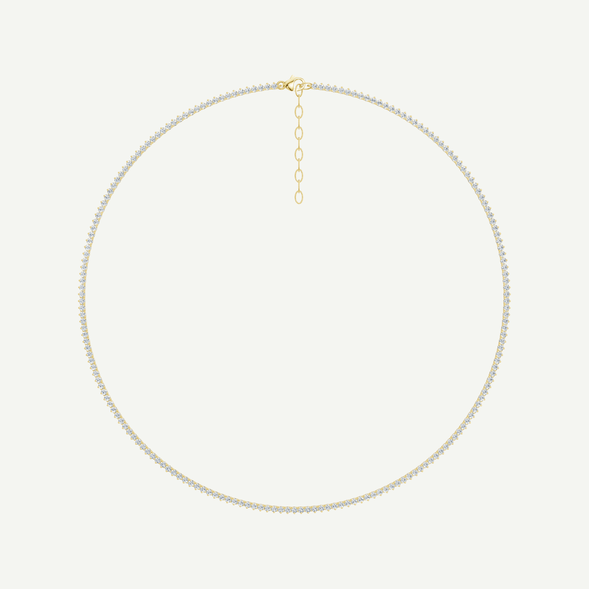 Diamond Mini Martini Tennis Necklace | 2CT | VIVIE