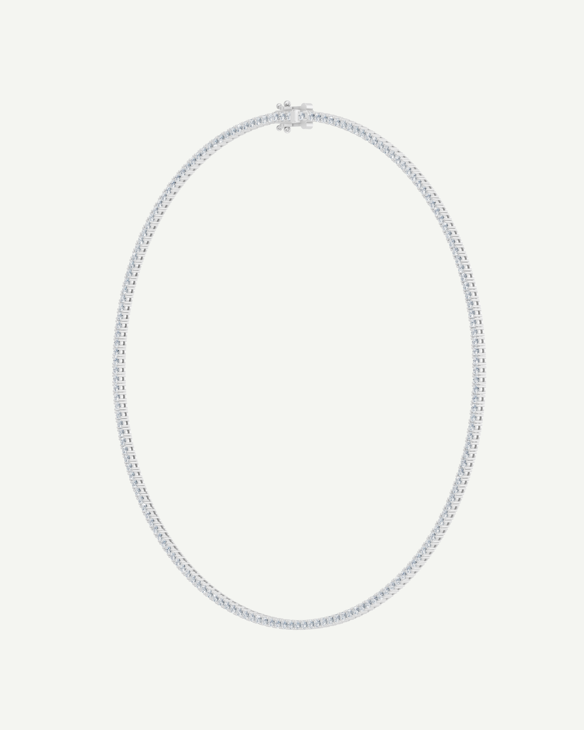 Diamond Tennis Necklace | Classic 4-Prong | 4.85 - 5.88CT in 14K Gold
