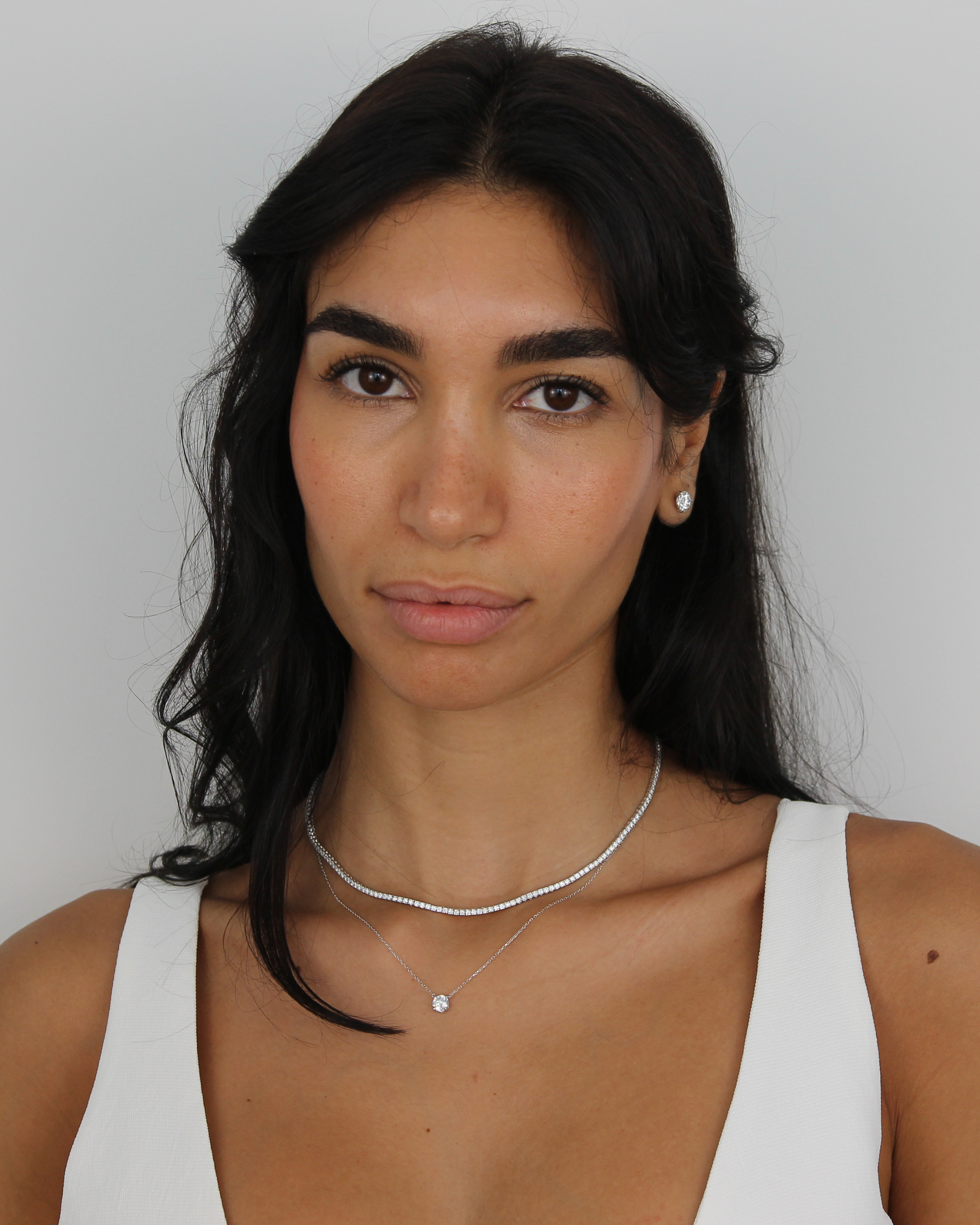 Diamond Tennis Necklace | Classic 4-Prong | 4.85 - 5.88CT in 14K Gold