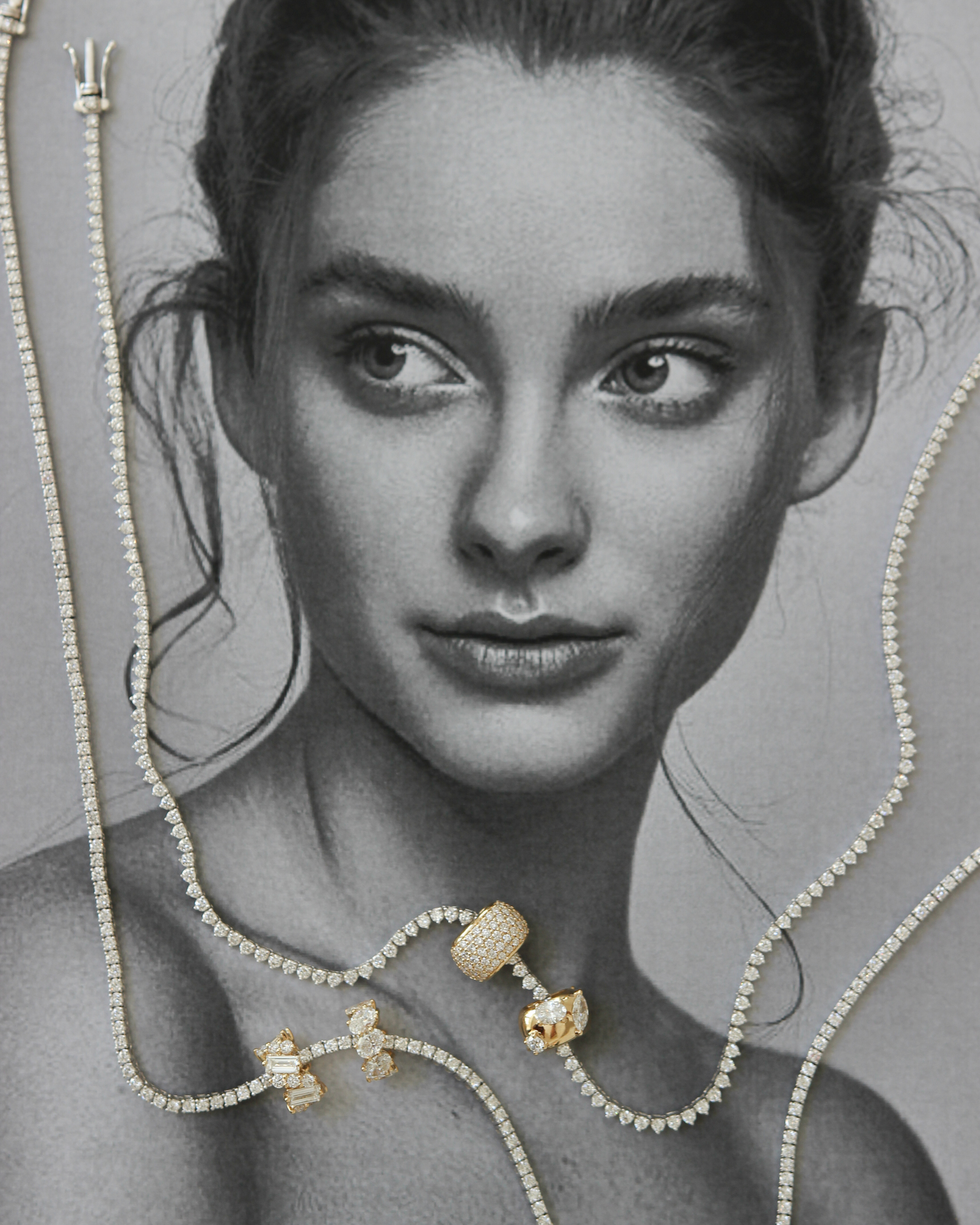 Diamond Tennis Necklace | Classic 4-Prong | 4.85 - 5.88CT in 14K Gold