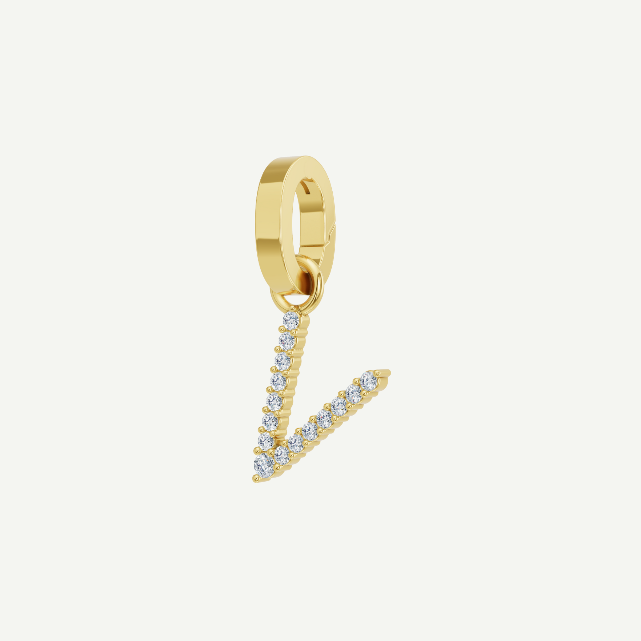 Initials Diamond Pendant | 0.15 - 0.40CT in 14K Gold