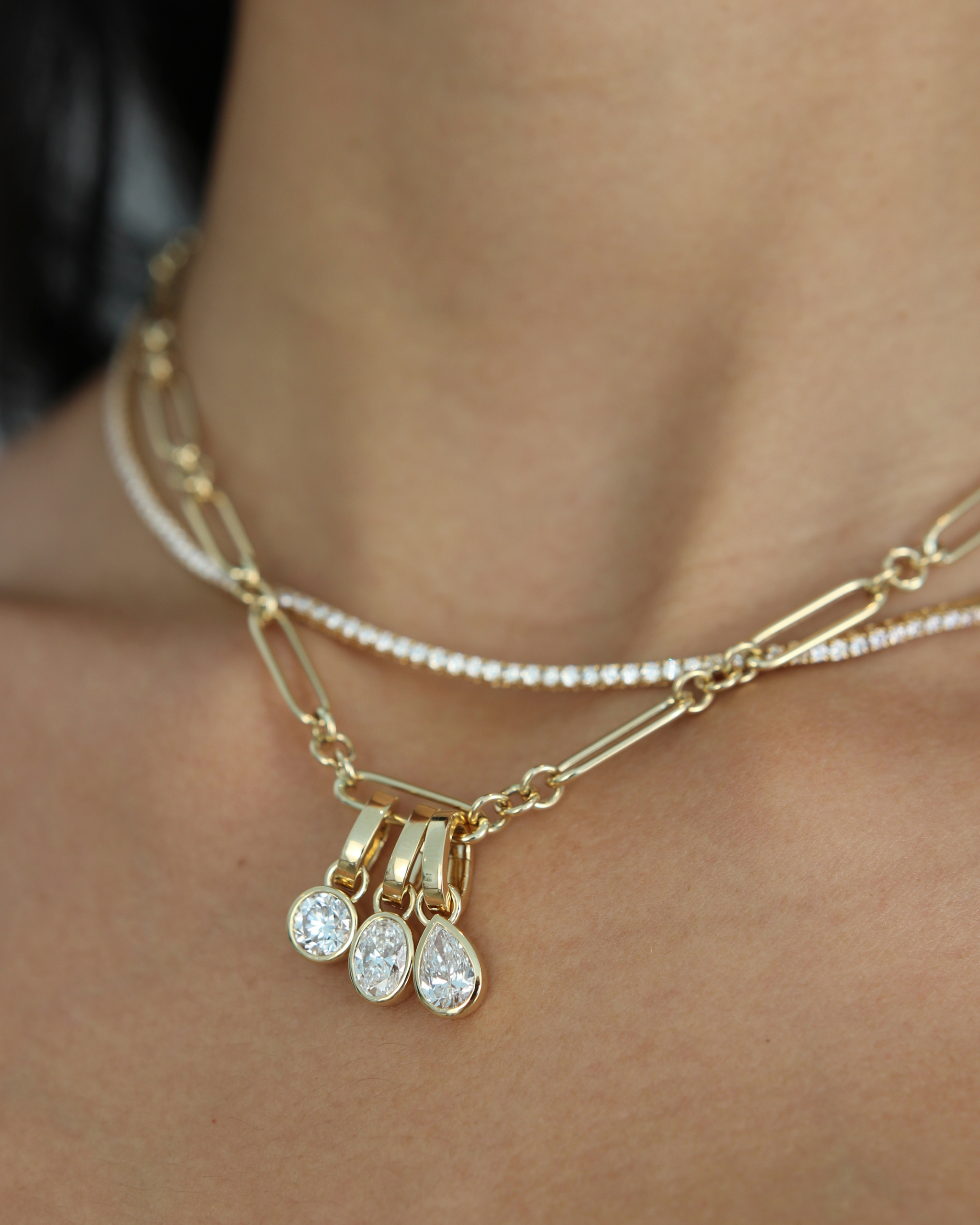 Mixed Link Gold Chain Necklace | in 10K Yellow Gold