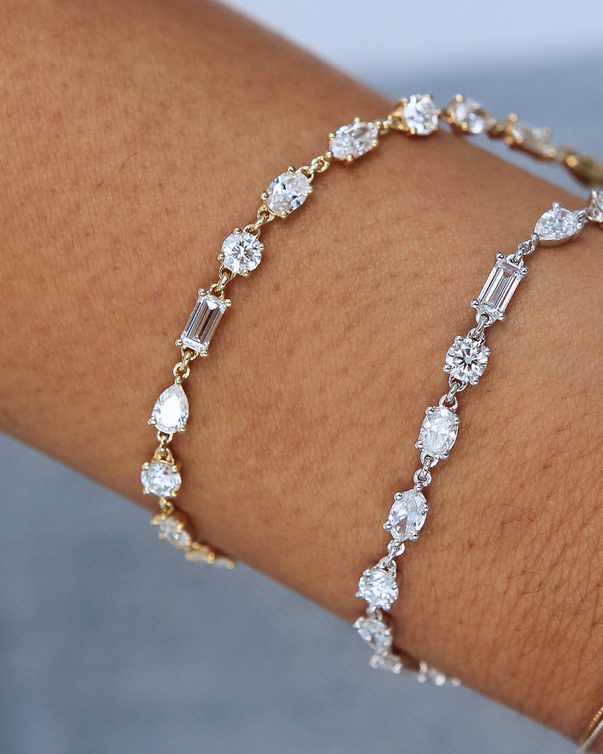 Multi-Stone Diamond Tennis Bracelet | 3.84CT in 14K Gold