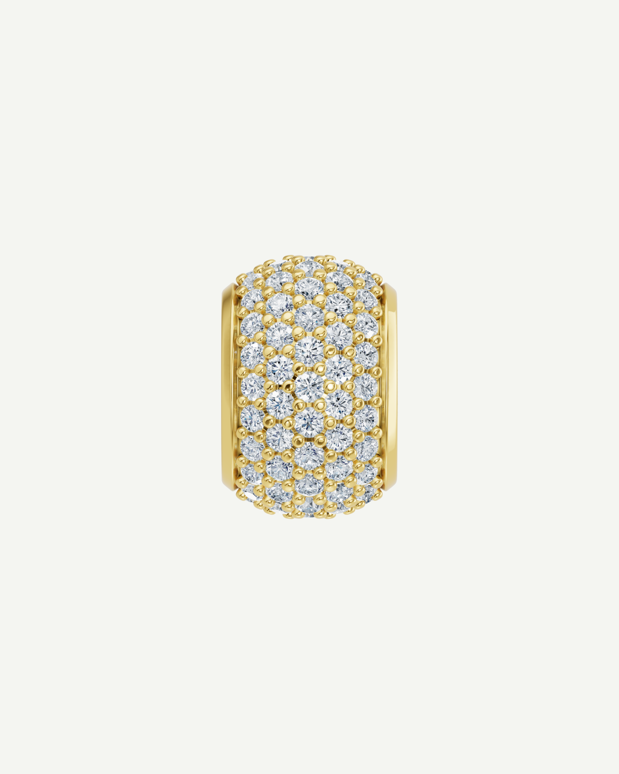 Pavé Diamond Bead | 1.10CT in 14K Gold