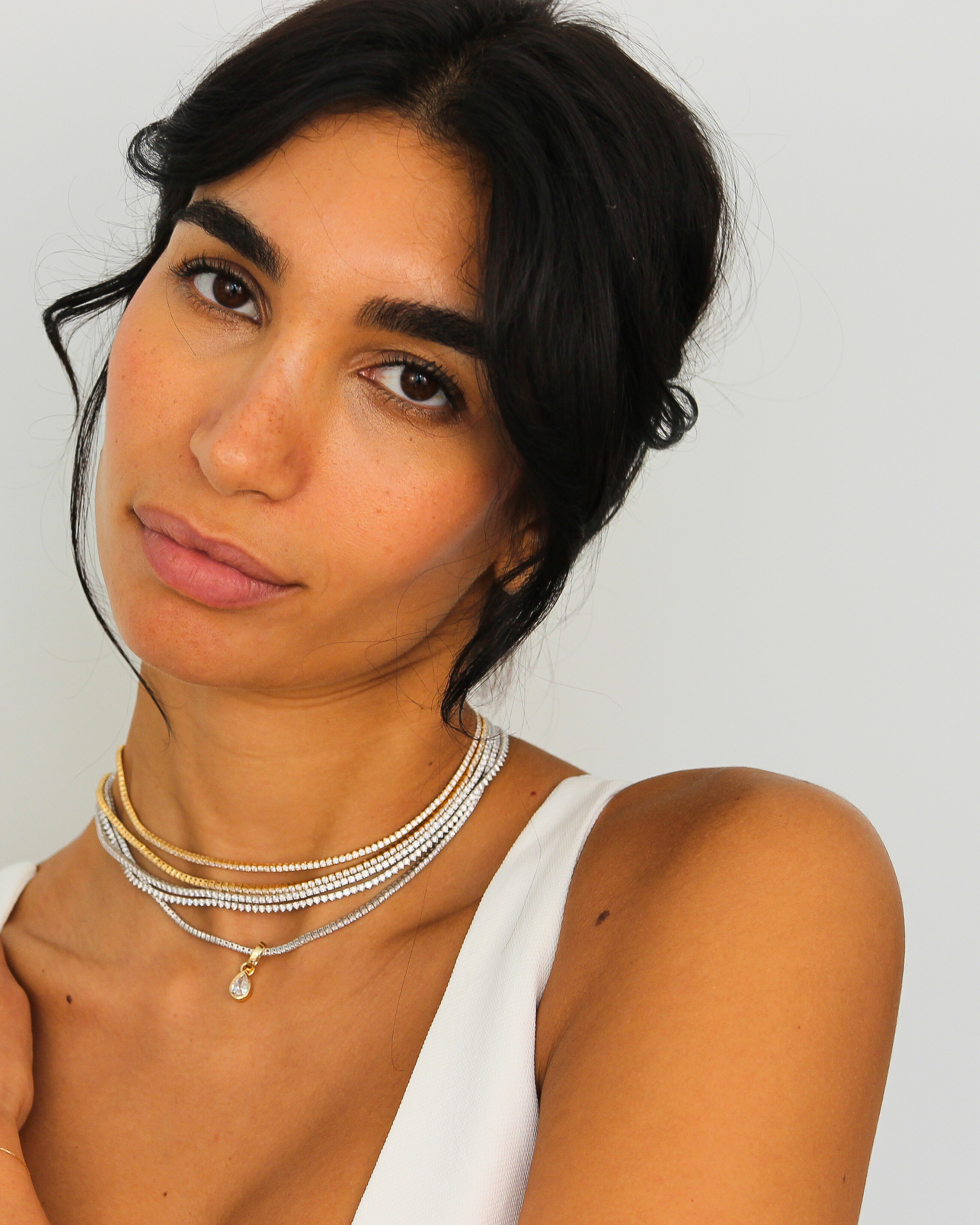 Pear Bezel Diamond Pendant | 1CT in 14K Gold