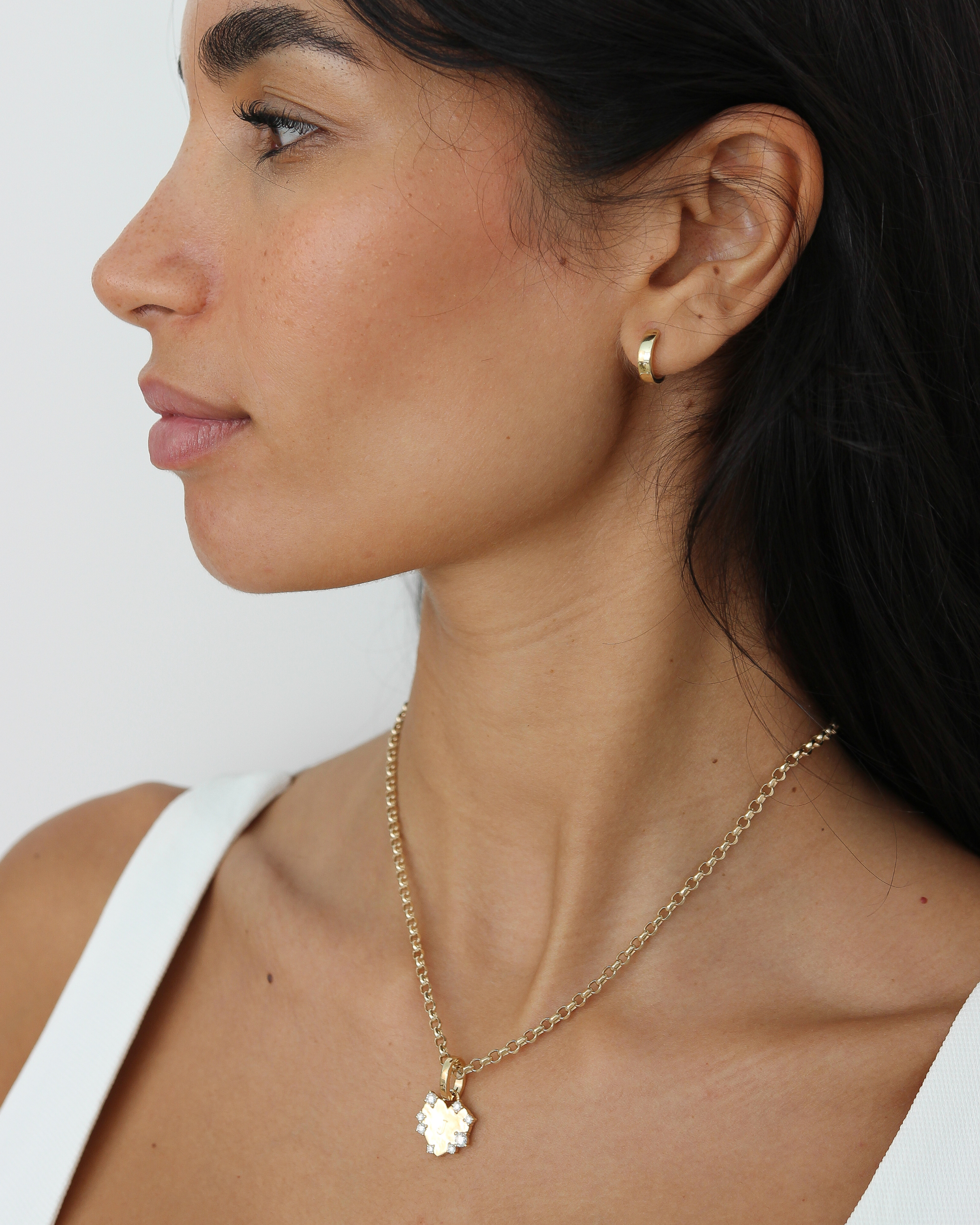 Rolo Chain Gold Necklace | in 10K Yellow Gold