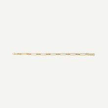 Gold Mixed Link Paperclip Bracelet