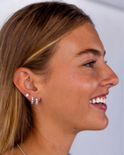 Bold Diamond Huggie Earrings in Gold | 2CT
