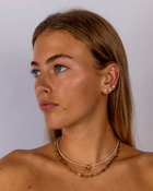 Yellow Gold Paperclip Chain Necklace | The Bold Link