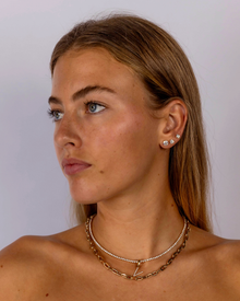 Yellow Gold Paperclip Chain Necklace | The Bold Link