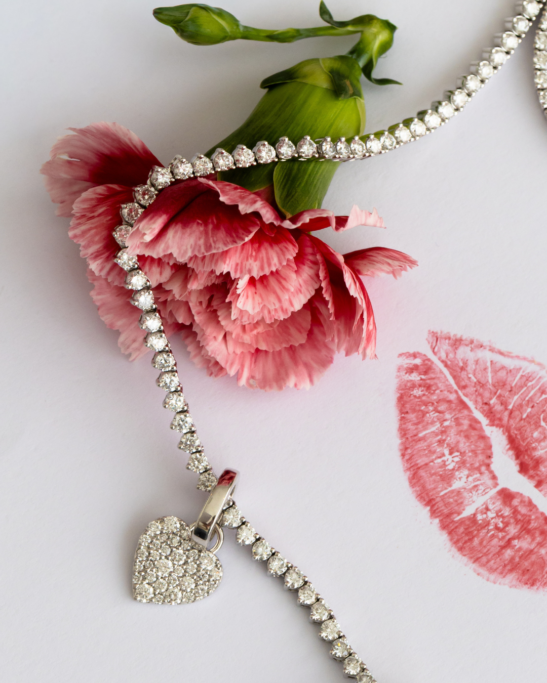 Small Pave Heart Pendant | 0.5 CT Diamonds | VIVIE