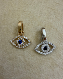 Evil Eye Pendant | 0.4CT Diamonds & 0.3CT Blue Sapphire | VIVIE