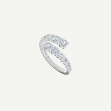 Graduated Diamond Crossover Ring | 1CT Diamonds | VIVIE