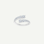 Graduated Diamond Crossover Ring | 1CT Diamonds | VIVIE