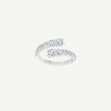 Graduated Diamond Crossover Ring | 1CT Diamonds | VIVIE