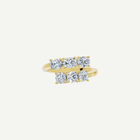 Round and Oval Diamond Crossover Ring | 2CT Diamonds | VIVIE