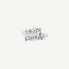 Round and Oval Diamond Crossover Ring | 2CT Diamonds | VIVIE