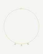 Personalised Diamond Initial Necklace in Gold | 0.80–1.20CT