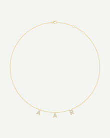 Personalised Diamond Initial Necklace in Gold | 0.80–1.20CT