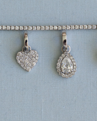 Small Pave Heart Pendant | 0.5 CT Diamonds | VIVIE
