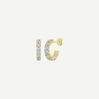 Diamond Half Hoop Earrings | 2CT | VIVIE