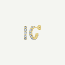 Diamond Half Hoop Earrings | 2CT | VIVIE