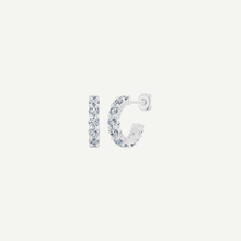 Diamond Half Hoop Earrings | 2CT | VIVIE