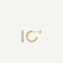 Diamond Half Hoop Earrings | 2CT | VIVIE