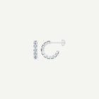 Diamond Half Hoop Earrings | 2CT | VIVIE