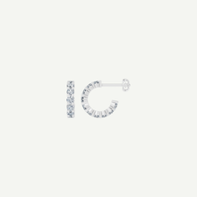 Diamond Half Hoop Earrings | 2CT | VIVIE