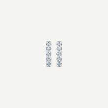 Diamond Half Hoop Earrings | 2CT | VIVIE