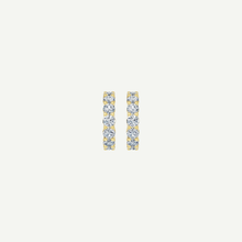 Diamond Half Hoop Earrings | 2CT | VIVIE