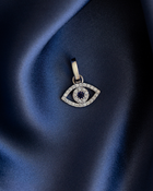 Evil Eye Pendant | 0.4CT Diamonds & 0.3CT Blue Sapphire | VIVIE