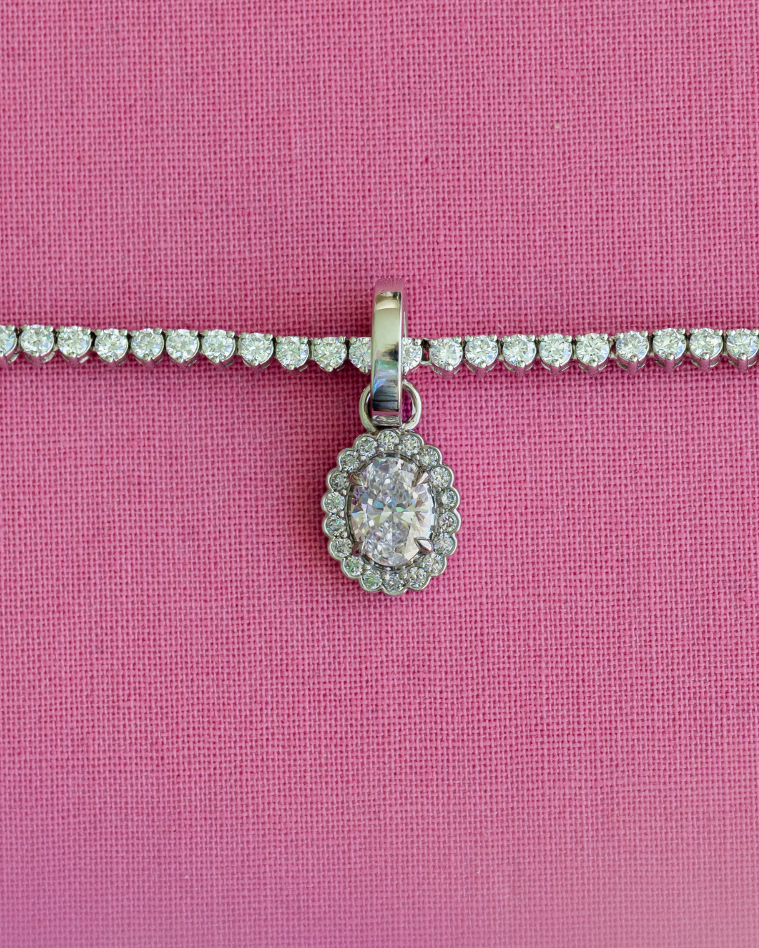 Oval Heirloom Pendant | 1.3 CT Diamonds | VIVIE