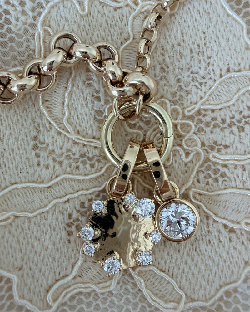 1CT Round Bezel Diamond Pendant | VIVIE