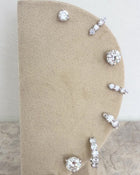 Diamond Half Hoop Earrings | 3CT | VIVIE