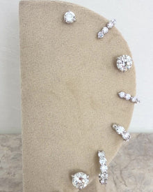 Diamond Half Hoop Earrings | 3CT | VIVIE