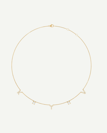 Diamond & Initial Personalised Necklace in Gold | 0.8–1.2CT