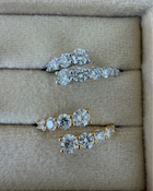 Graduated Diamond Crossover Ring | 1CT Diamonds | VIVIE