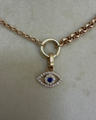 Evil Eye Pendant | 0.4CT Diamonds & 0.3CT Blue Sapphire | VIVIE
