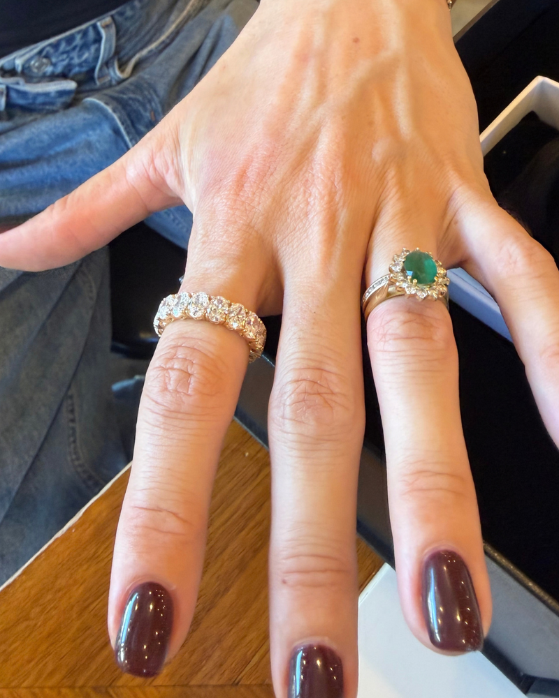 Large Oval Eternity Ring | Each Diamond 0.40CT | VIVIE