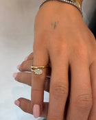 Pinky Oval Solitaire Wrap Ring | 0.75CT Diamond | VIVIE