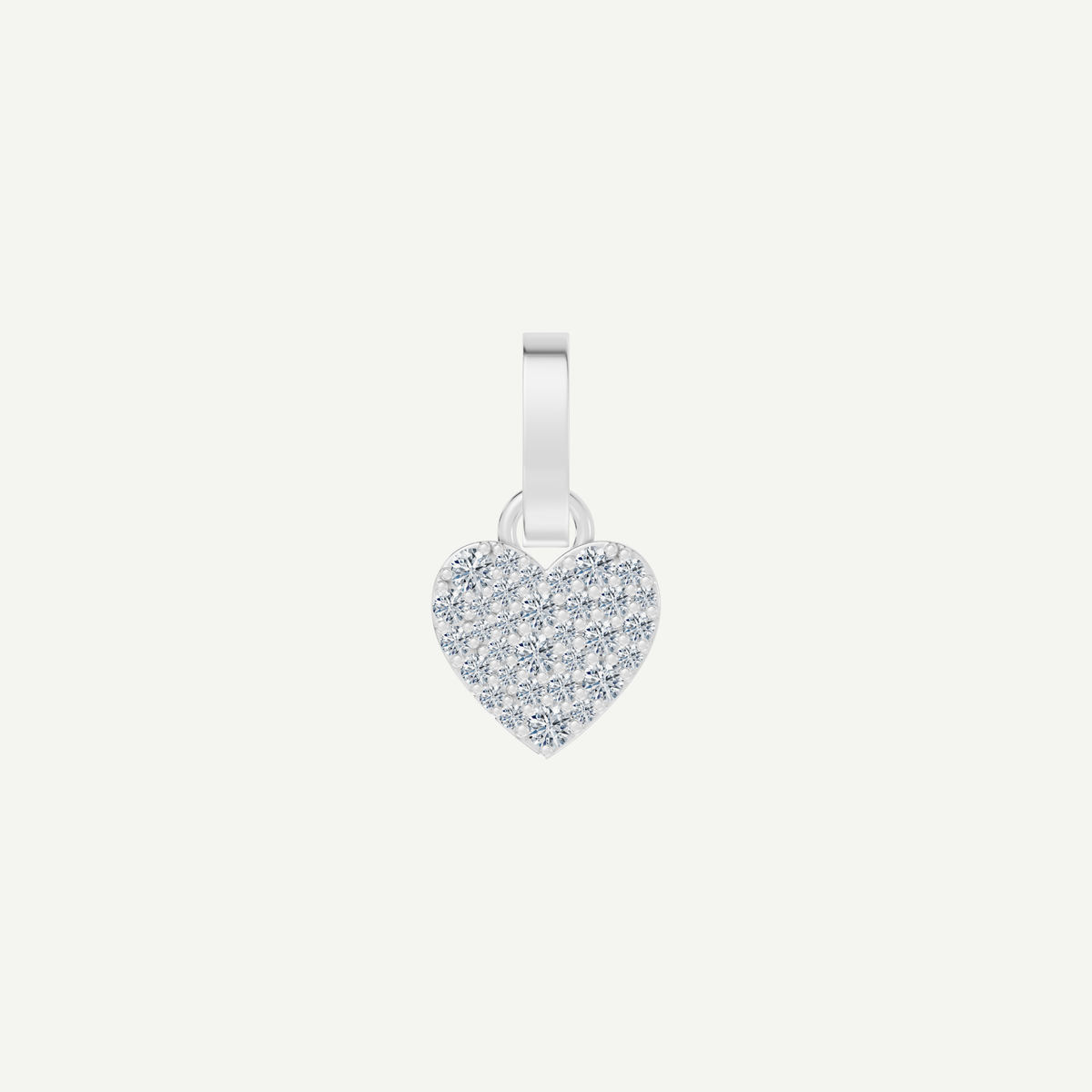 Small Pave Heart Pendant | 0.5 CT Diamonds | VIVIE