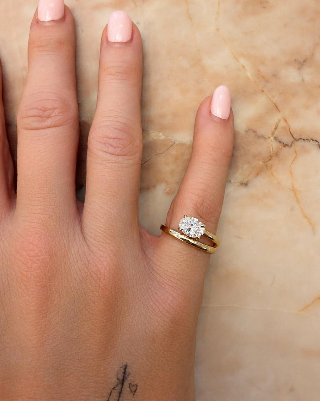 Pinky Oval Solitaire Wrap Ring | 0.75CT Diamond | VIVIE