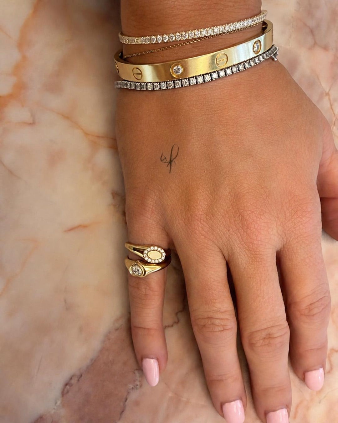 Heart Signet Pinky Ring | 0.26CT Diamond | VIVIE