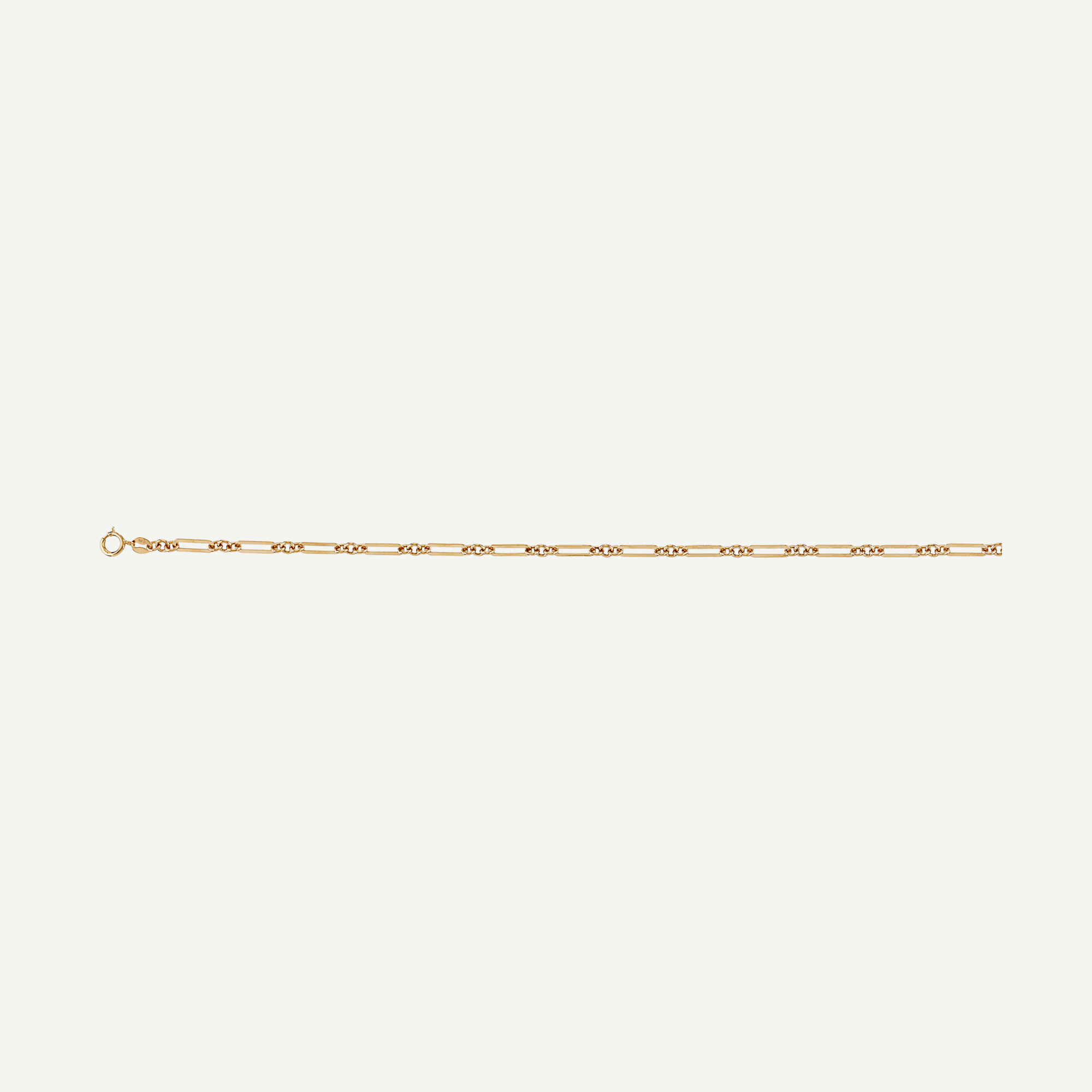 Fine Gold Paperclip Anklet | in 10K Yellow Gold