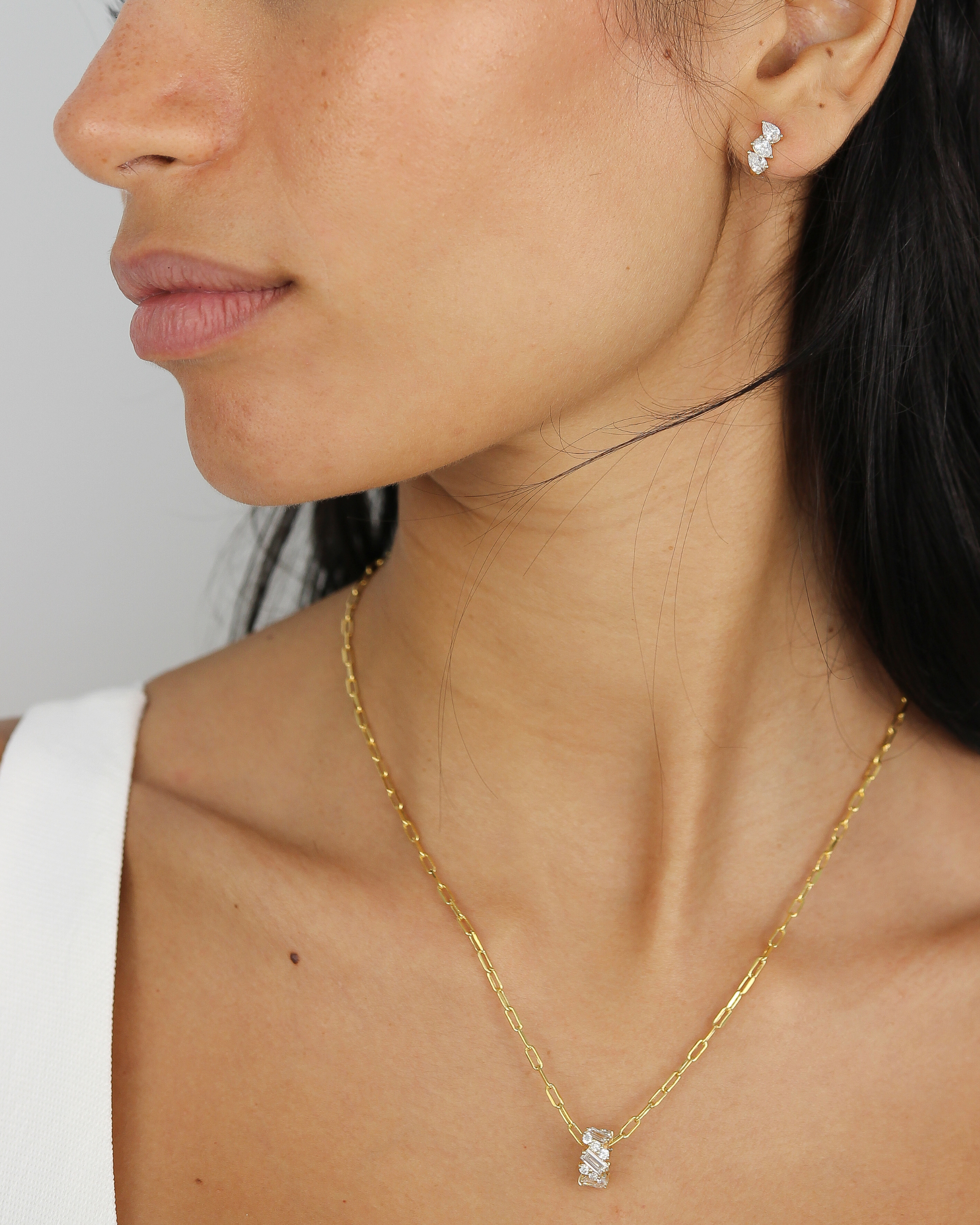 Baguette Diamond Bead | 1.61CT in 14K Gold