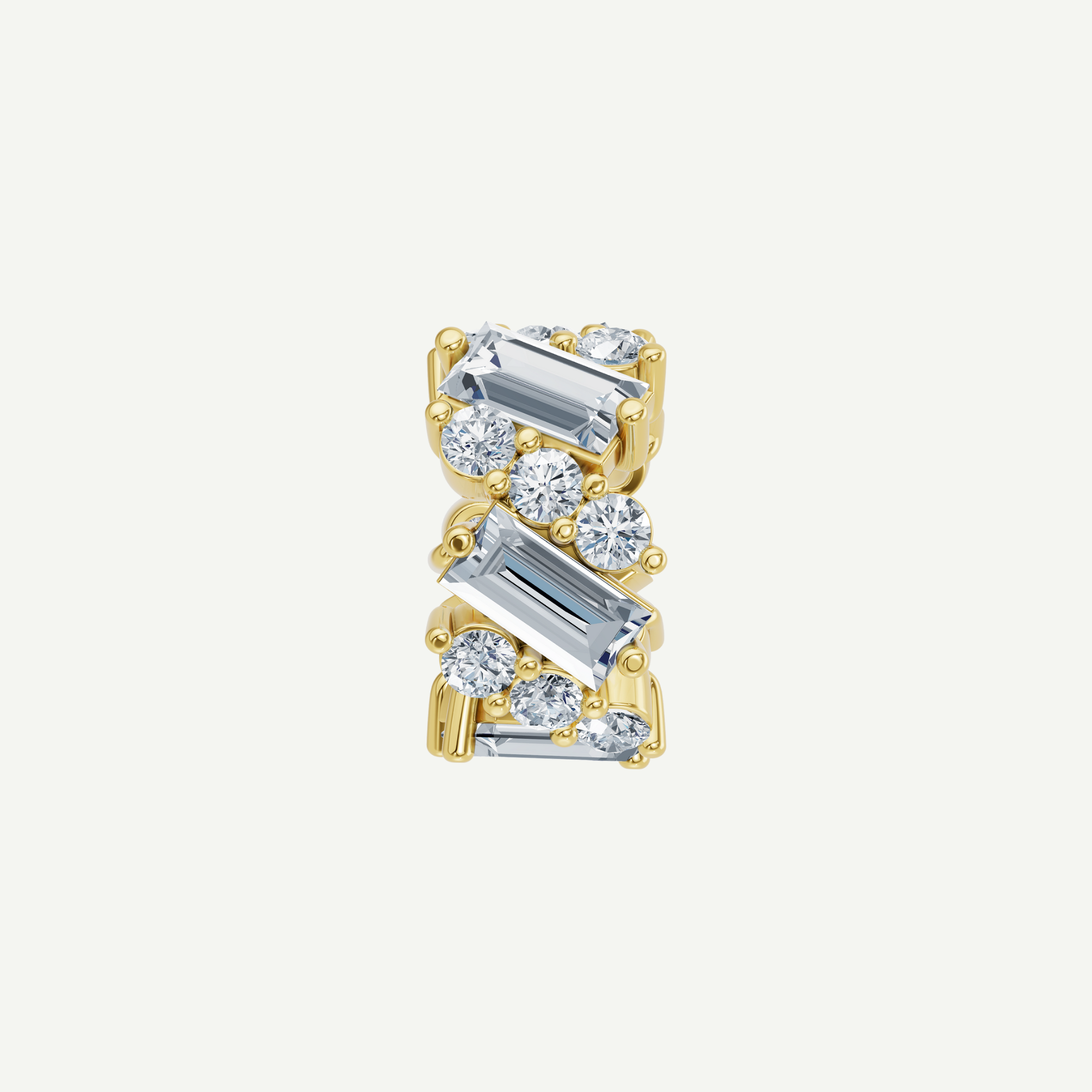 Baguette Diamond Bead | 1.61CT in 14K Gold